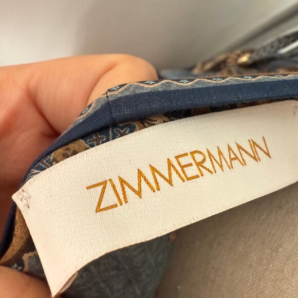 Zimmermann Women’s Ascension Plunge Halter printed cotton maxi dress - Picture 10 of 11